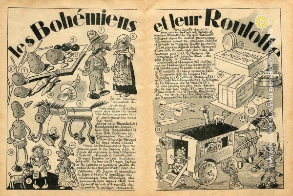 Les Bohémiens et leur Roulotte