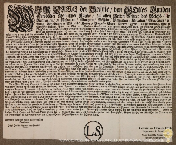 Zakaz wędrówki Cyganów na terenie Rzeszy Niemieckiej (początek VIII w.)